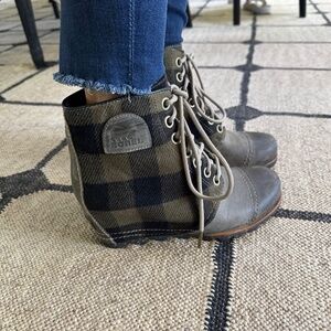 PDX Green/Black Buffalo Check Boot